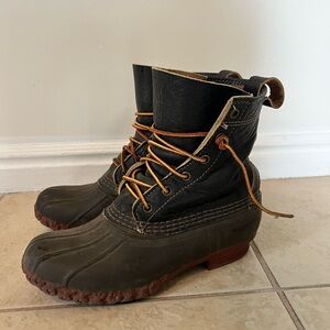 L.L. Bean Black and Brown Duck Boots